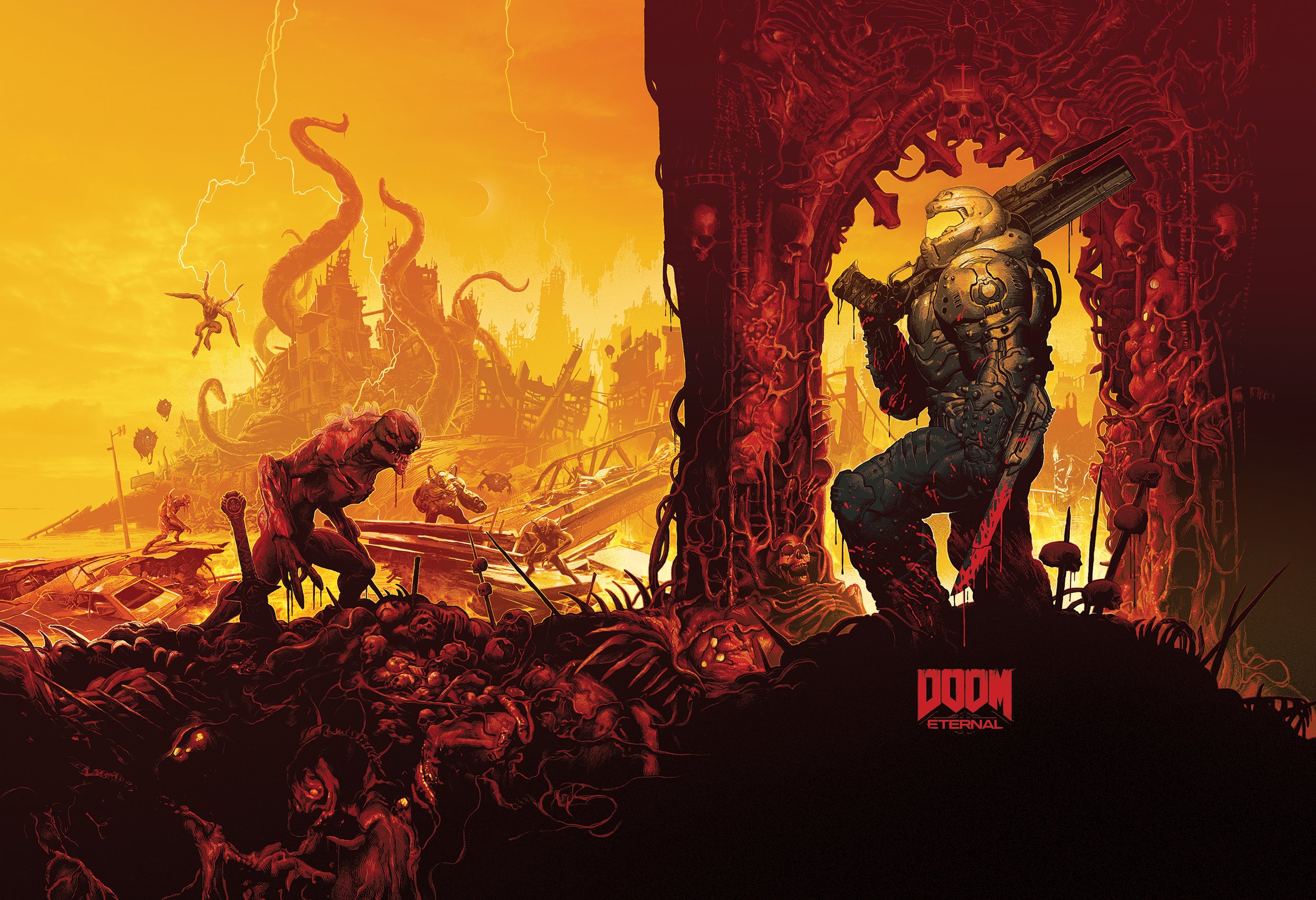 Veja a arte da capa da steelbook da edição de colecionador de DOOM ...