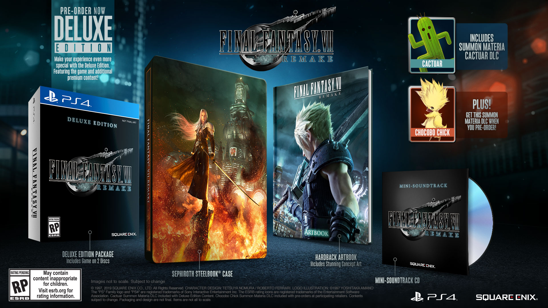 SQUARE ENIX Reveals FINAL FANTASY VII REMAKE European Package Art